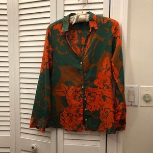 Stile Benetton women red and green shirt, XS